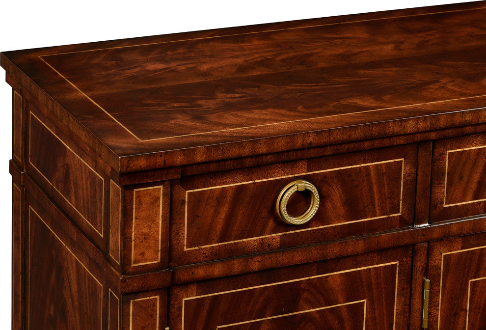 Regency Style Mahogany Sideboard With Four Doors