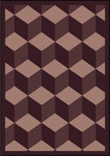 Kaleidoscope Rug, Highrise, 3'10"x5'4", Plum