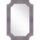 Gray Novelty Accent Glass Mirror
