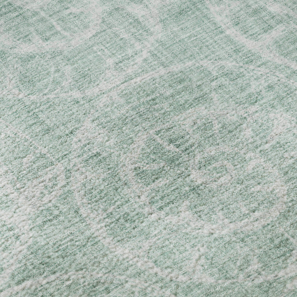 Addison Premium Washable Mayfield AMF190 Green 3' x 5' Rug