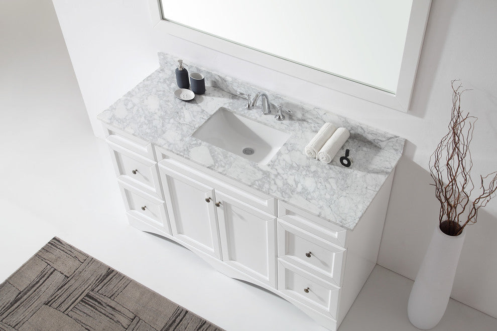 Talisa 60" Single Bathroom Vanity Set, White