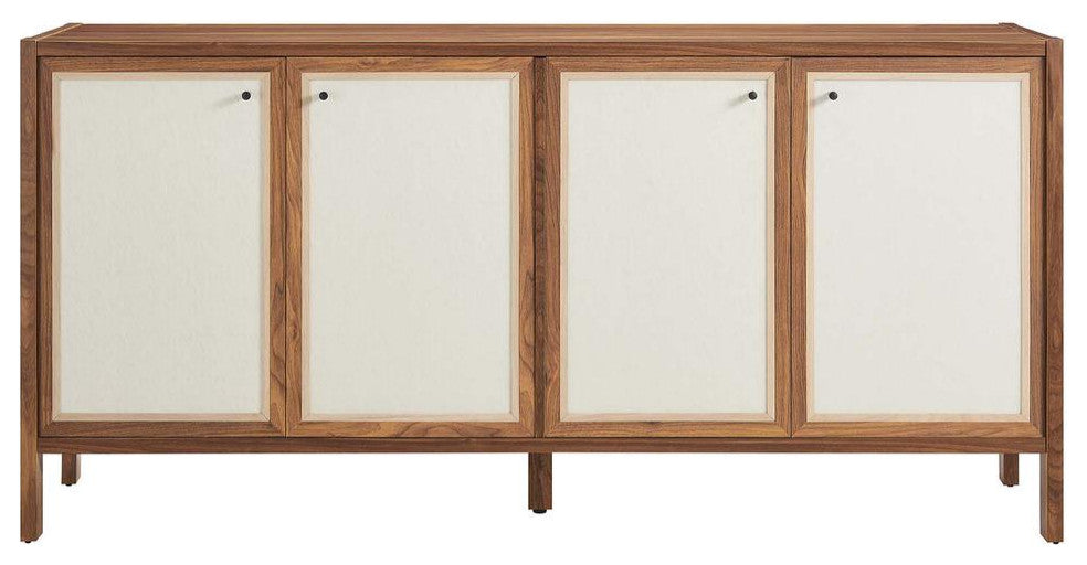 Capri 65 Wood Grain Sideboard Storage Cabinet
