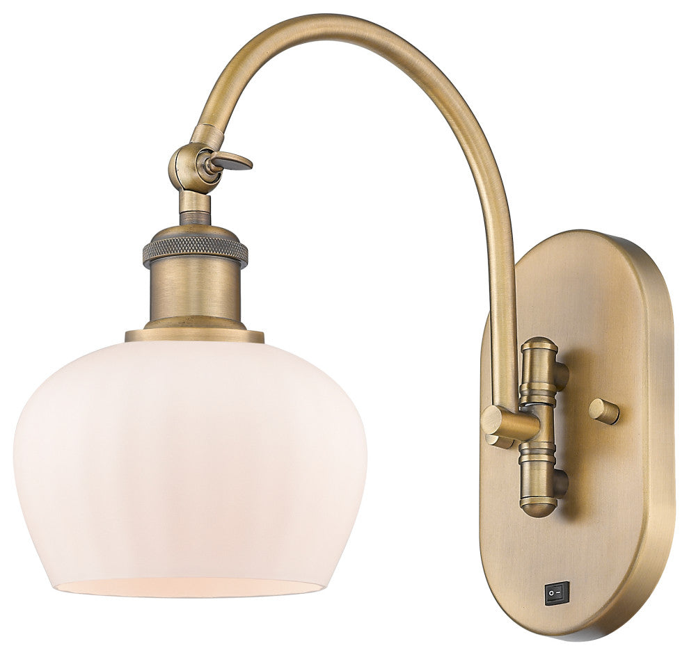 Innovations 518-1W-BB-G91 1-Light Sconce, Brushed Brass