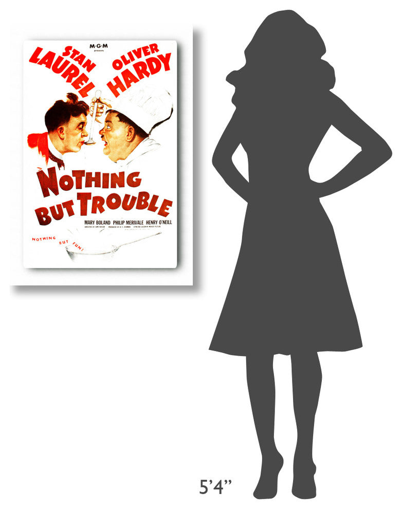 Laurel and Hardy, Nothing But Trouble, 1944, 26x36