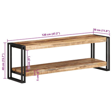 vidaXL TV Stand TV Console Wall-mounted Sideboard Media Unit Rough Mango Wood