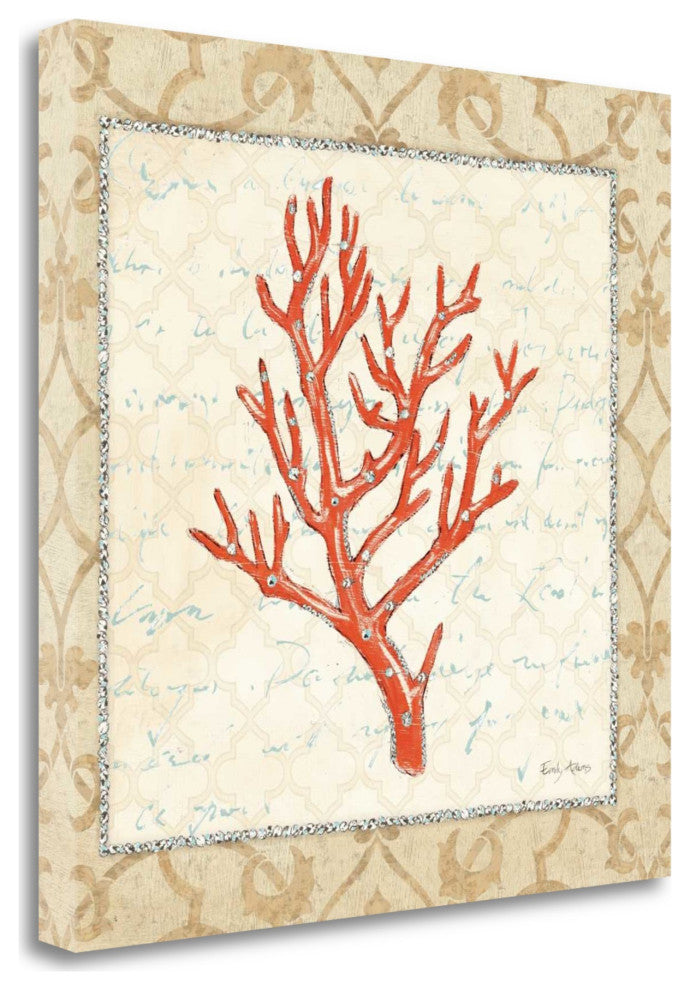 24" Fancy Underwater Coral Giclee Wrap Canvas Wall Art