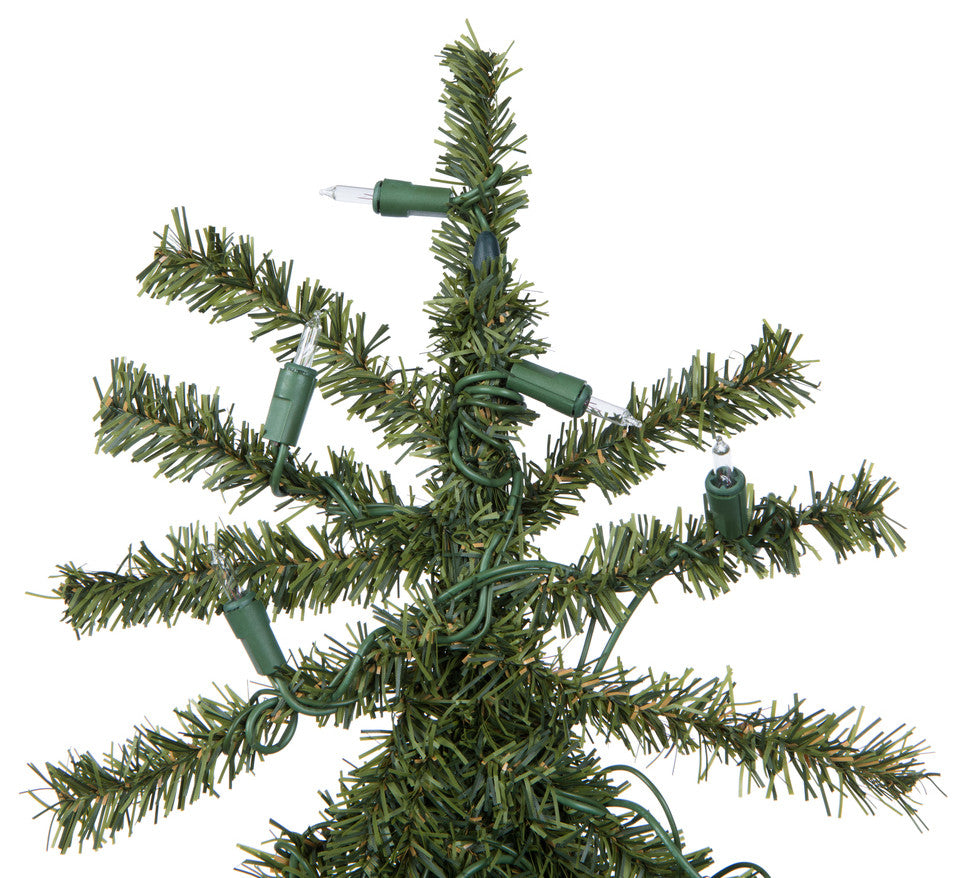 Vickerman A805151 5' Natural Alpine Artificial Christmas Tree, Clear Lights