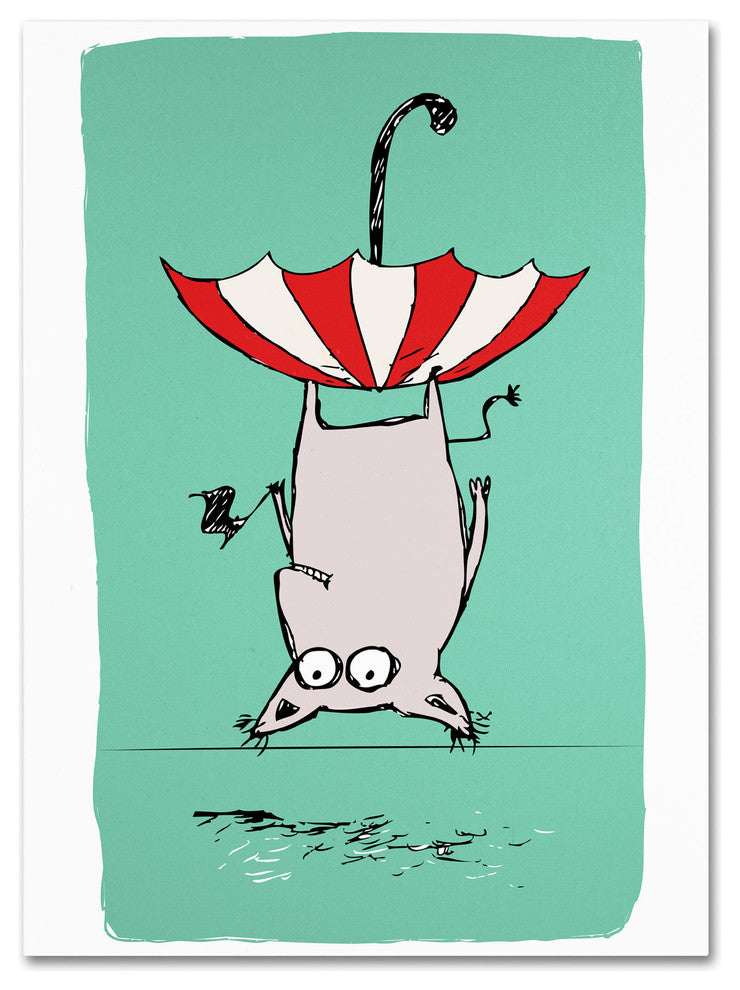 'Upside Down Animal' Canvas Art by Carla Martell