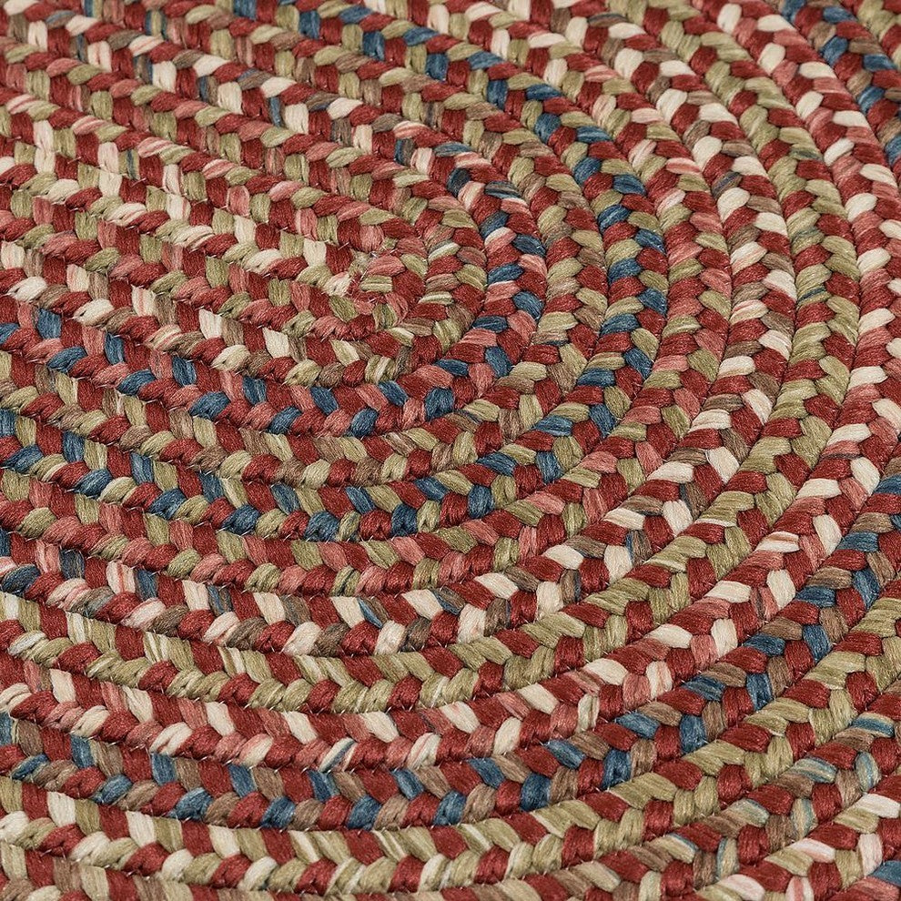 Colonial Mills Cedar Cove CV79 Rust Traditional Area Rug, Round 12'x12'