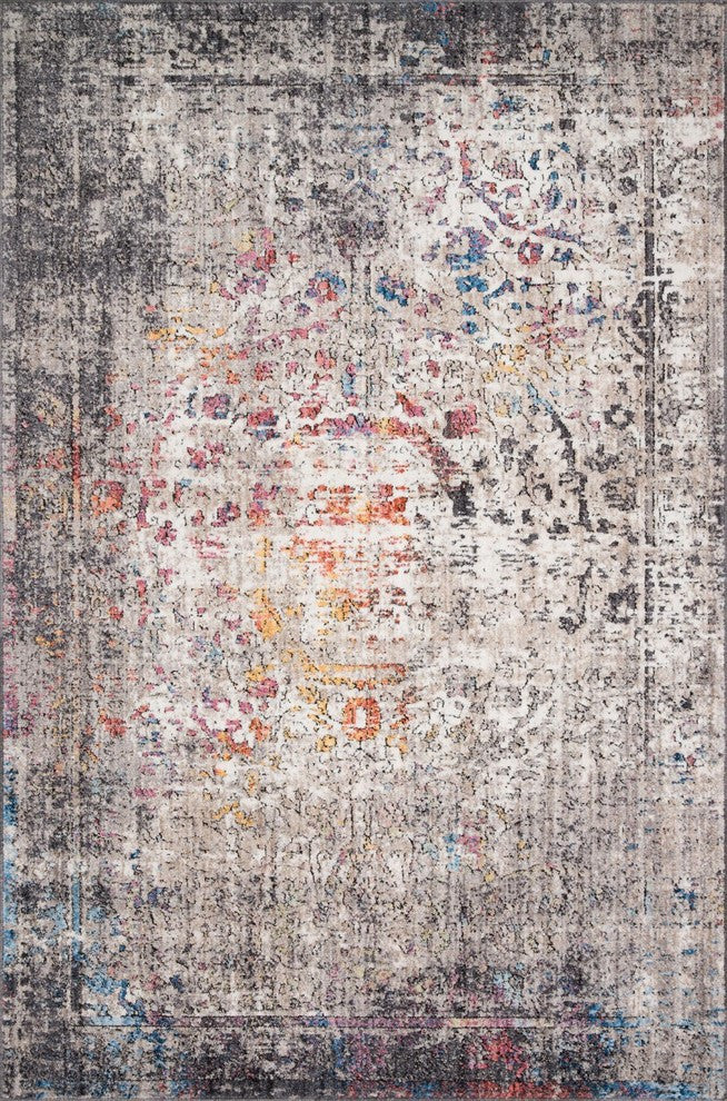 Granite/Multi Medusa Rug, 2'4"x4'