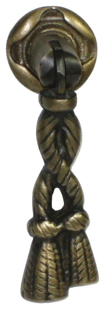 Teardrop Pull With Tassel Motif Drop