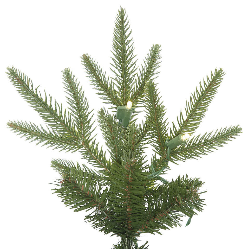 Vickerman Bixley Pencil Christmas Tree, 150 LED Warm White, 3.5'x20", 6.5'x28"