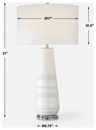 Uttermost Santino Crackled Ivory Table Lamp