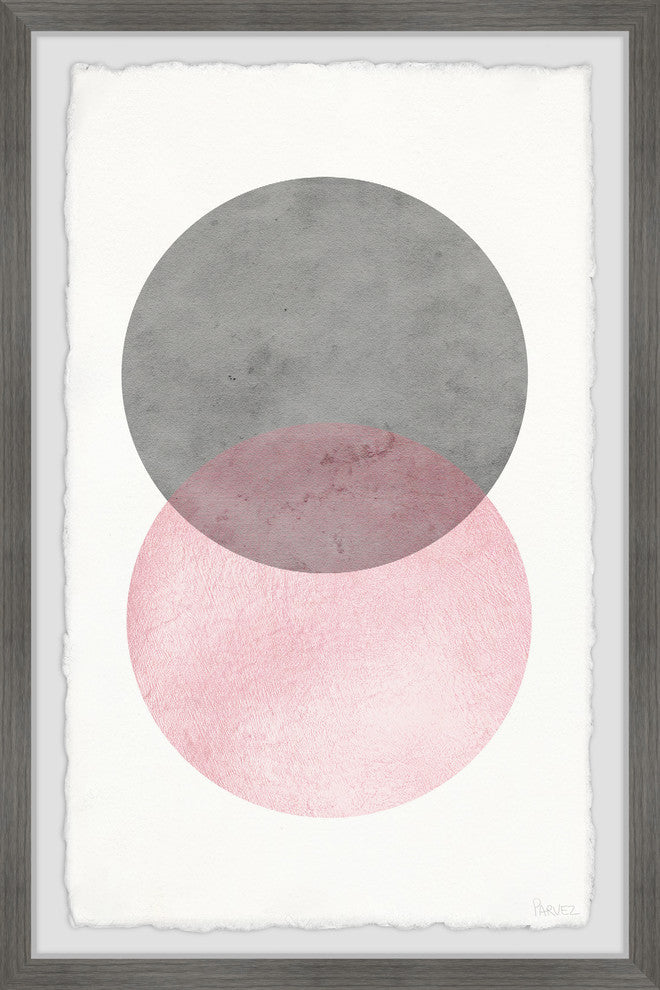 "Circle Texture" Framed Painting Print, 24"x36"