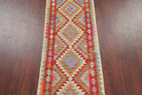 Southwestern Turkish Flat-Woven Kilim 6' Oriental Runner Rug, 6'5"X2'4"
