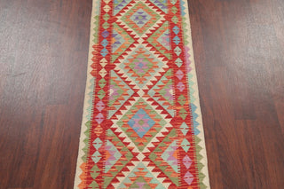Southwestern Turkish Flat-Woven Kilim 6' Oriental Runner Rug, 6'5"X2'4"