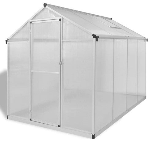 vidaXL Greenhouse Outdoor Grow House Green House with Base Frame Aluminum