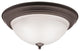 Flush Mount 3-Light, Olde Bronze