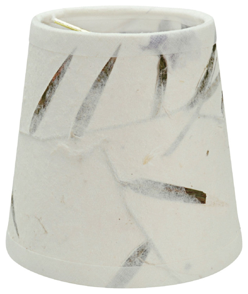 Aspen Creative 32720-X Hardback Empire Clip-On Lamp Shade Off White 3" x 4" x 4"