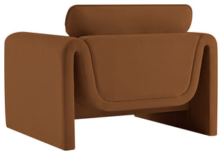 Sloan Saddle Velvet Fabric Chair