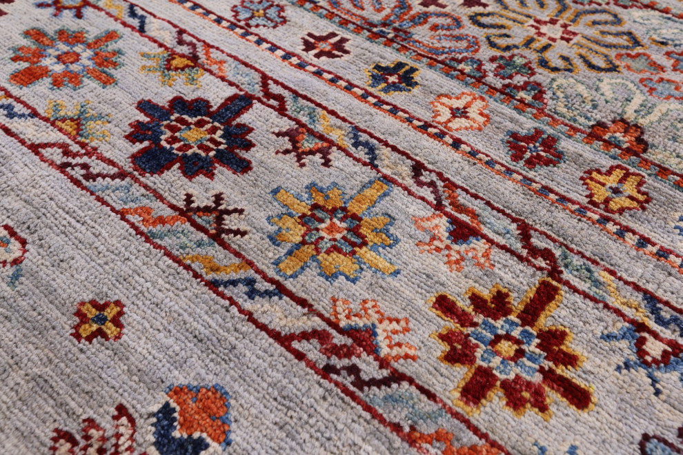 5' 0" X 6' 9" Tribal Persian Gabbeh Handmade Wool Rug Q11130