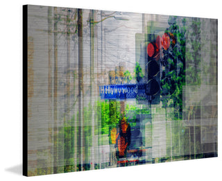 "Last Stop for Fame" Painting Print, Brushed Aluminum, 18"x12"