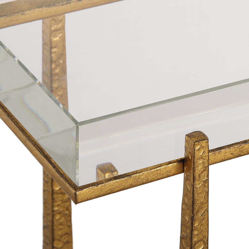 Uttermost Midas Thick Crystal Accent Table