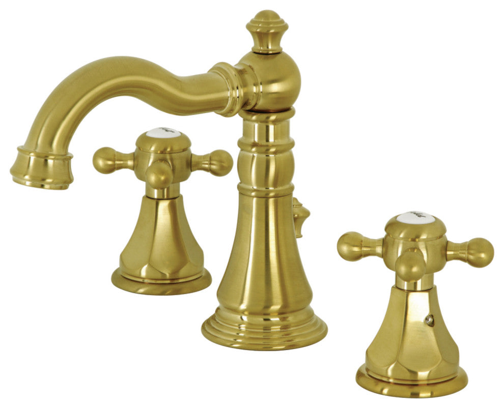 FSC1973BX Widespread Bathroom Faucet With Pop-Up Drain, Brushed Brass