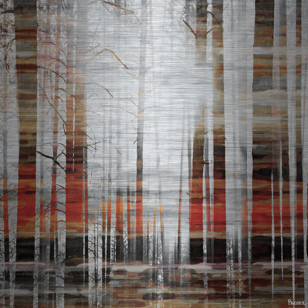 "Rays of Light" Print on Brushed Aluminum, 32"x32"