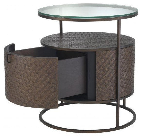 Woven Oak Bedside Table | Eichholtz Napa Valley