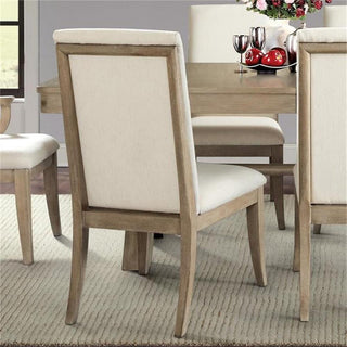 Riverside Furniture Sophie Upholstered Dining Side Chair in Natural (Set of 2)