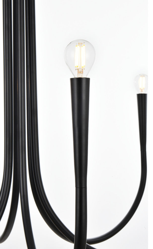 Home Living 36" Chandelier, Black