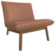 Cantor Leather Lounge Chair, Finish Shown: Fawn, Leather Shown: Peony