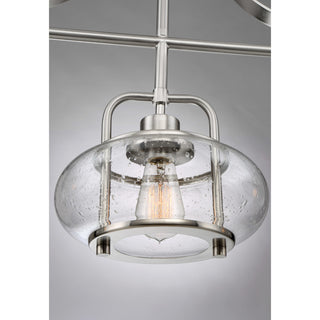 Quoizel TRG338 Trilogy 3 Light 38"W Linear Chandelier - Old Bronze