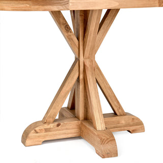 Maxwell Oval Pine Dining Table by Kosas Home, Brown