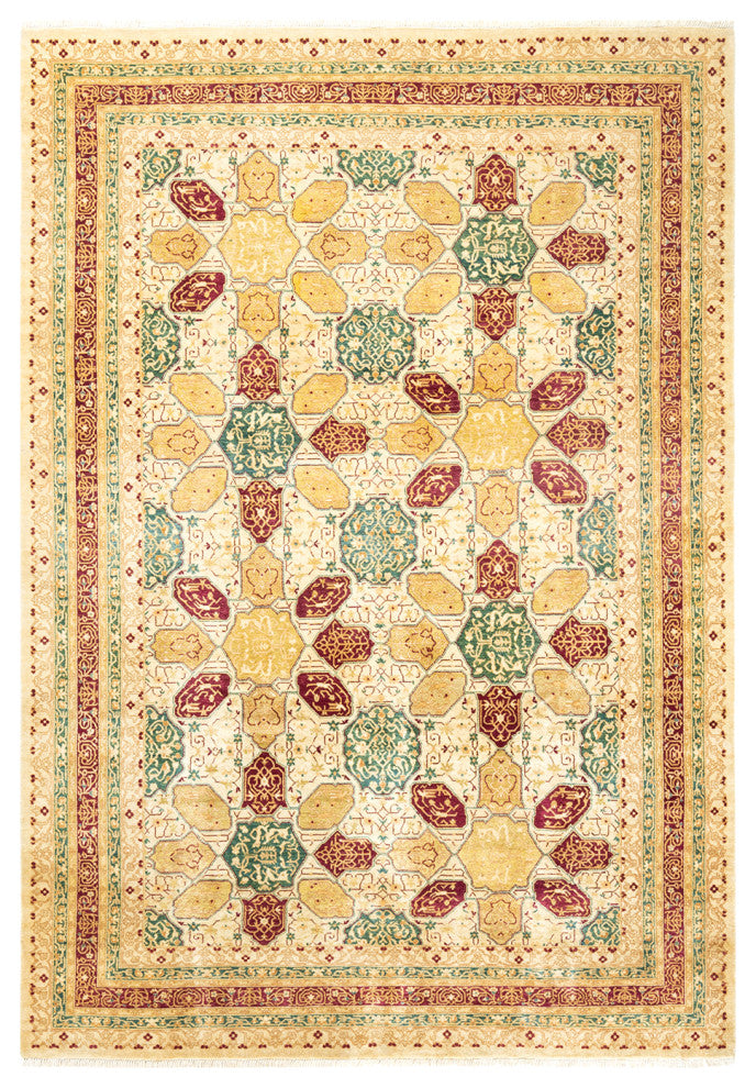 Madison, One-of-a-Kind Hand-Knotted Area Rug Ivory, 6'2"x8'10"