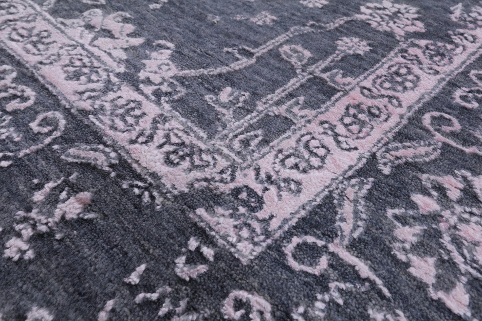 Persian Wool and Silk Handmade Rug 8' 0" X 9' 10" Q7037