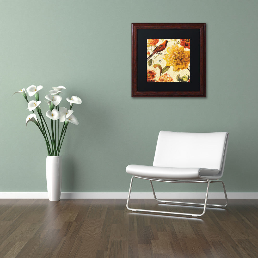 'Rainbow Garden Spice II' Matted Framed Canvas Art by Lisa Audit