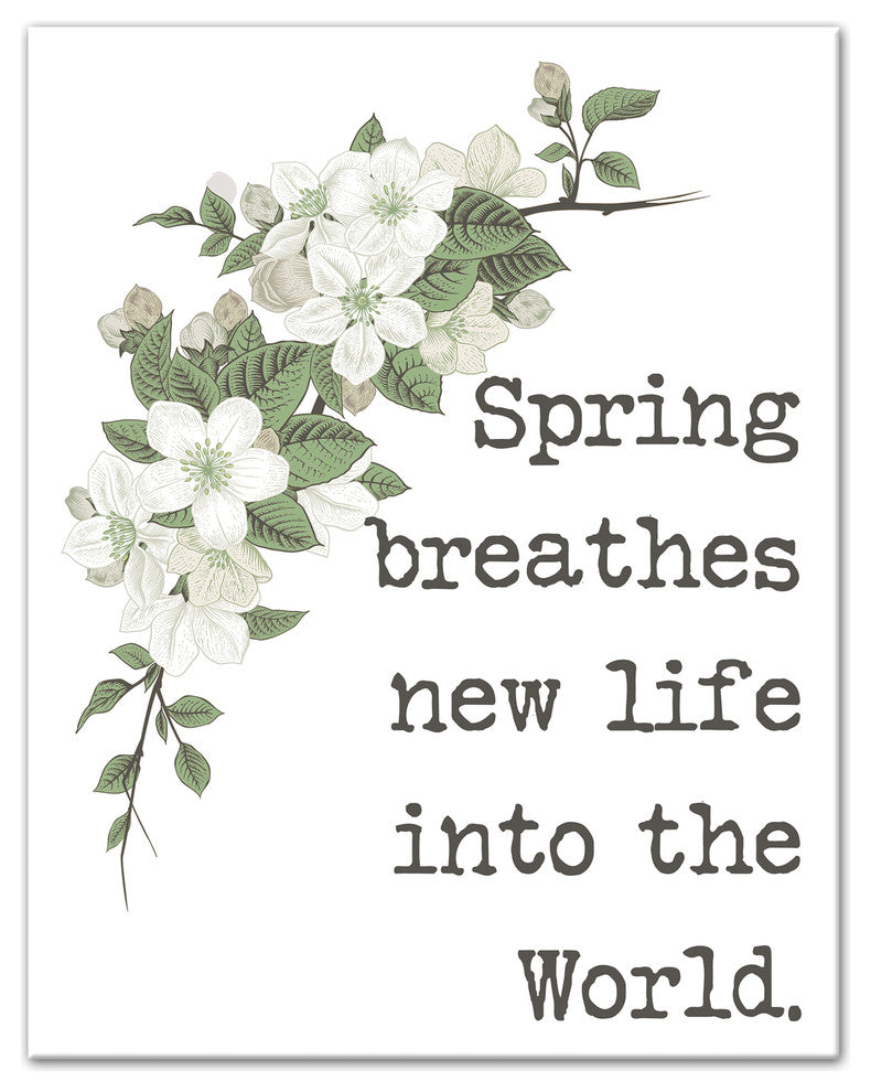 Spring Breathes New Life Graphic Art Print on Canvas