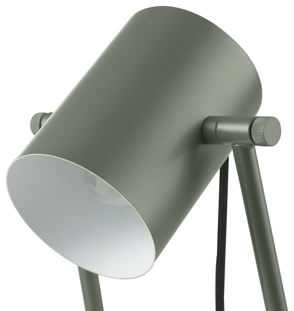 Sahara 14" Matte Green Swing Shade Desk Lamp