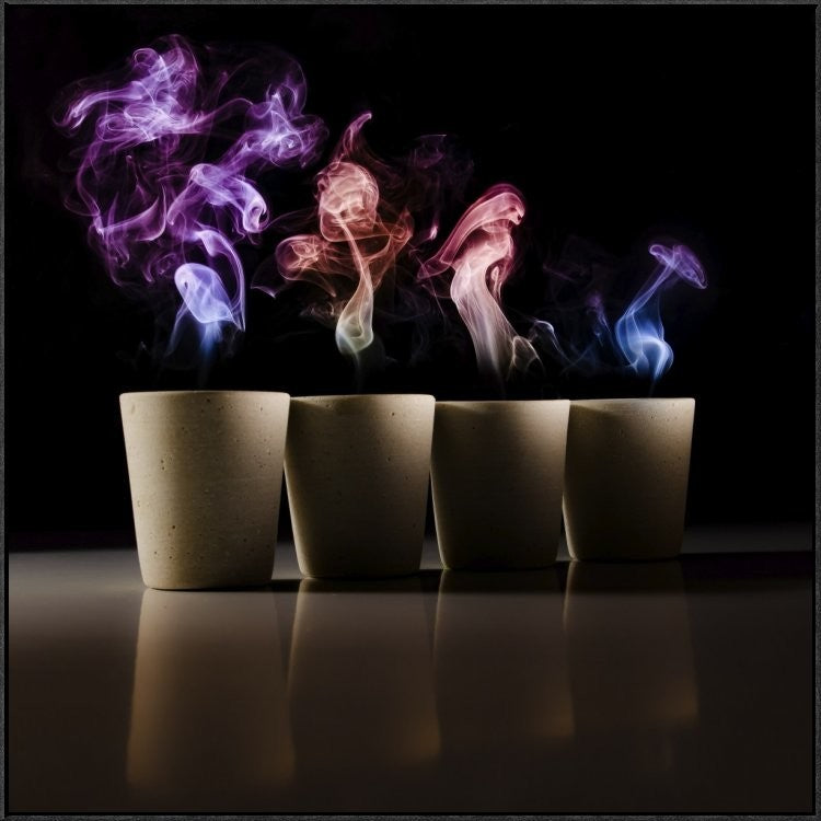 "Demons" Framed Canvas Giclee by Marc Huybrighs, 37x37"
