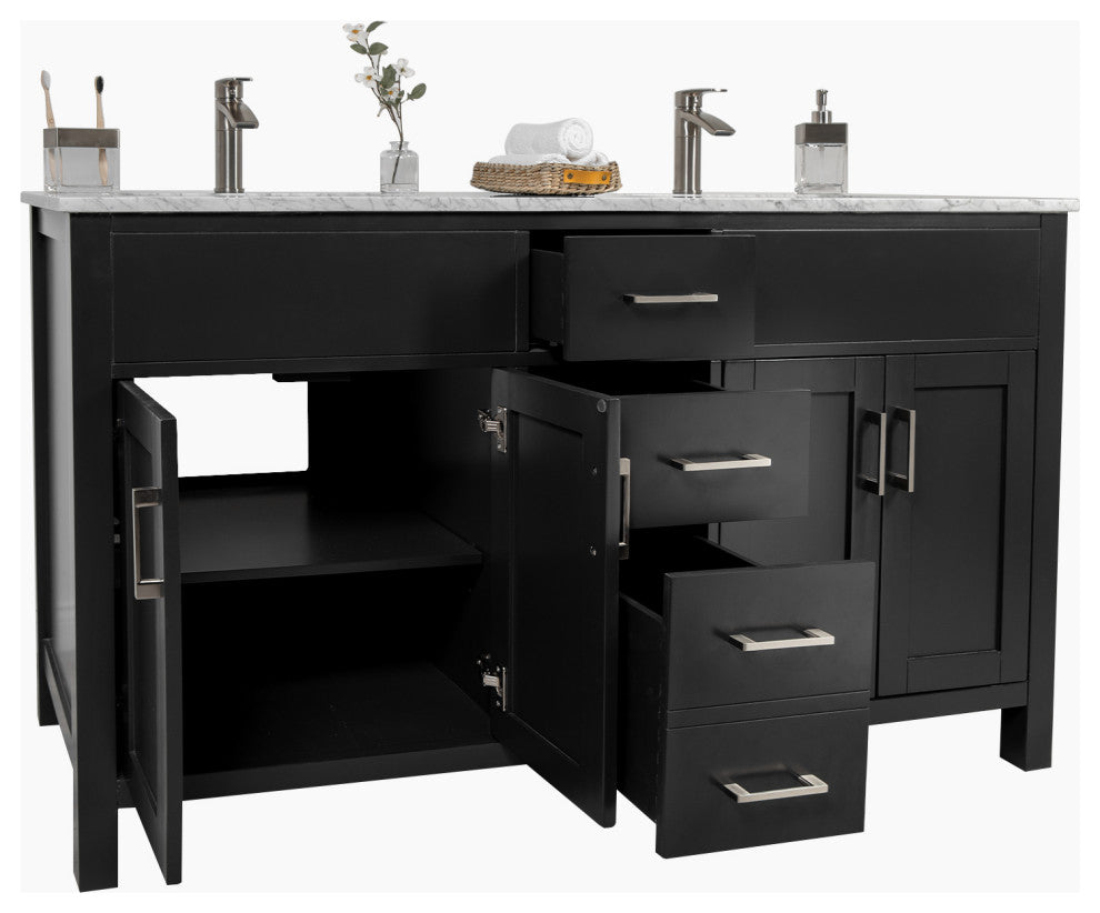 Amaya 48" Single Sink Bathroom Vanity Set, Espresso, 48"