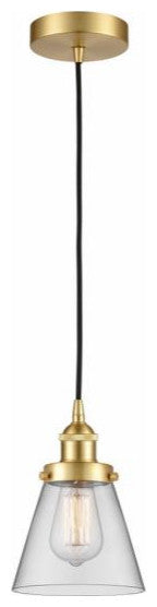 Innovations 616-1PH-SG-G62 1-Light Mini Pendant, Satin Gold