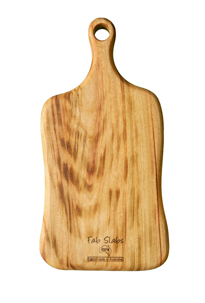 Fab Slabs Natural Wood Camphor Laurel Anti-Bacterial Paddle Board, Medium