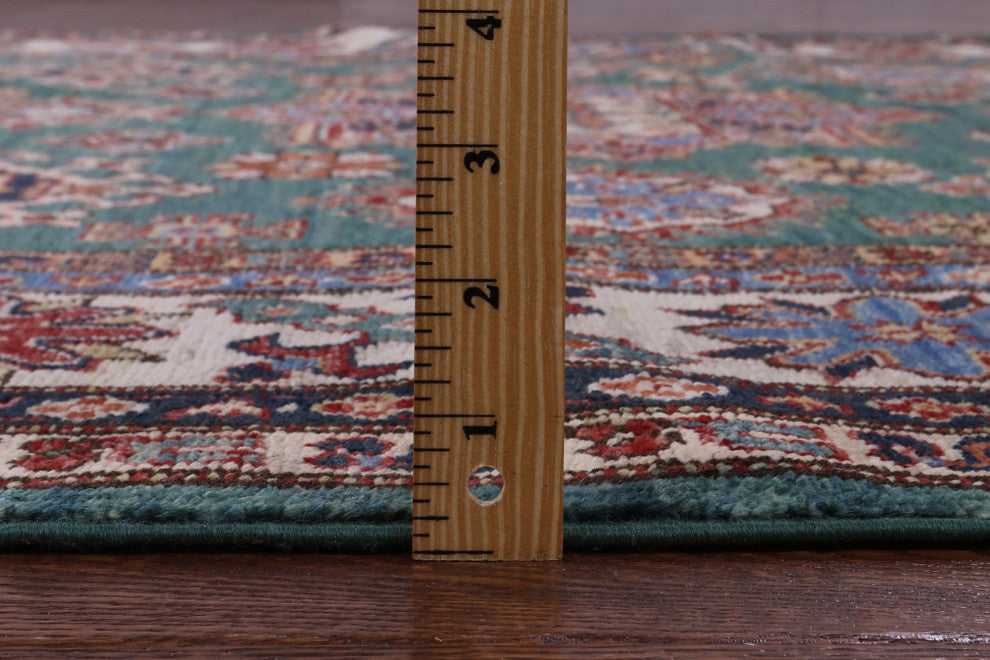 Super Kazak Hand-Knotted Wool Rug 5' 10" X 8' 9" - Q12940