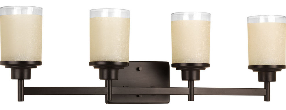Progress Lighting 4-100W Medium Bath Bracket, Antique Bronze