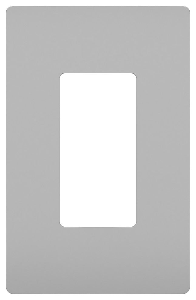 Screwless Wall Plate 1-Gang, Gray