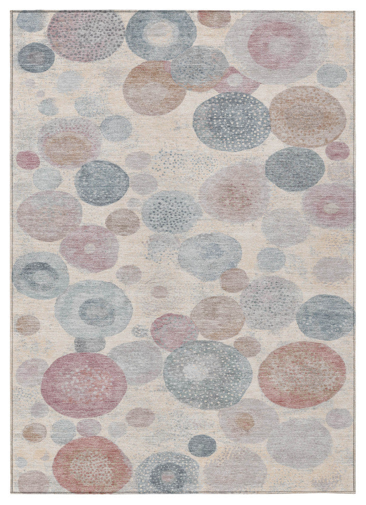 Machine Washable Indoor/Outdoor Chantille ACN1896 Peach 2'6" x 3'10" Rug