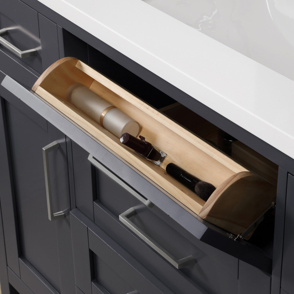 OVE Decors Tahoe Vanity, Dark Charcoal, 48"