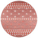 Indoor/Outdoor Sedona SN1 Paprika Machine Washable 10' x 10' Round Rug